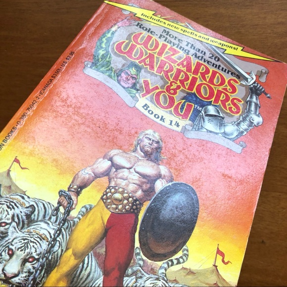 Wizards Warriors & You Book 14 Carnival Of Demons RPG Sno Cover Crease Bent Page - Picture 12 of 16